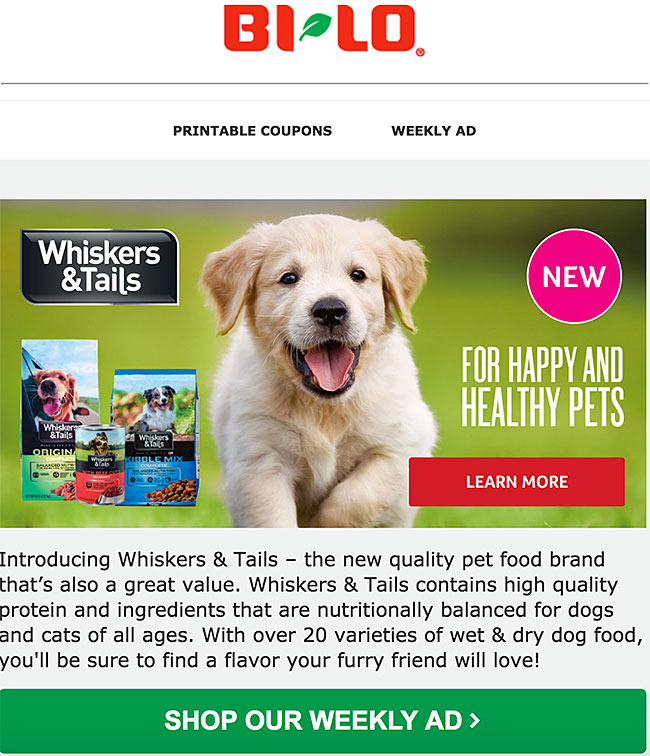 Southeastern Grocers New Private Label Goes to the Dogs Path to