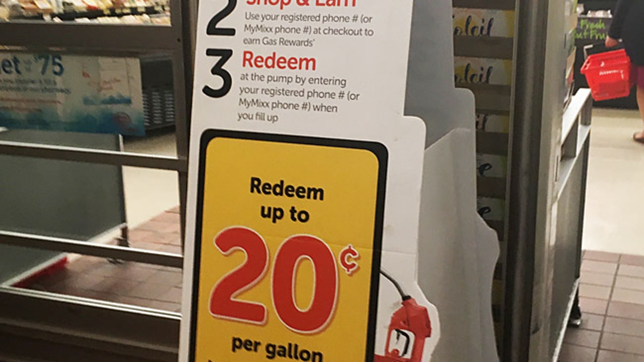 Jewel-Osco Shell Gas Rewards Standee