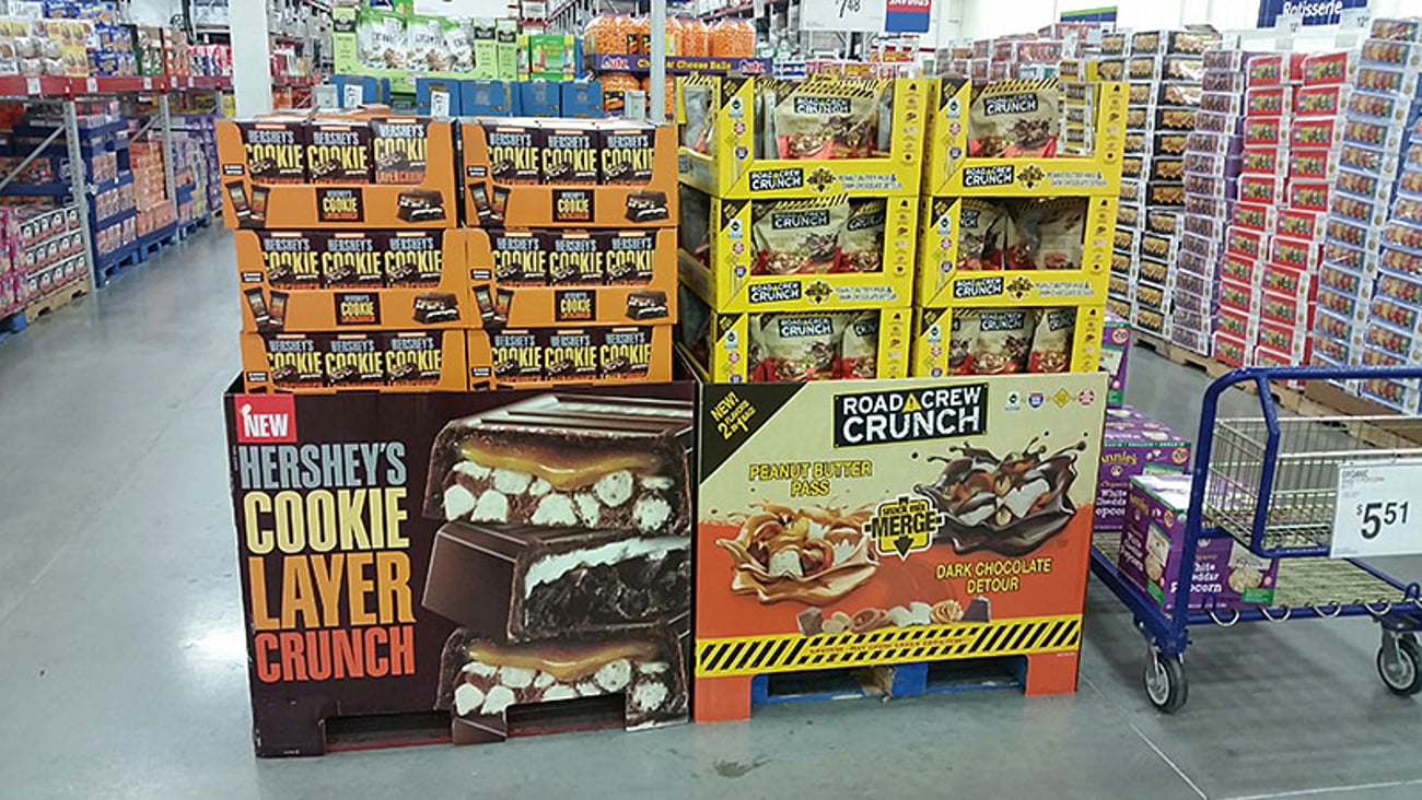 Hershey's Cookie Layer Crunch Pallet Display