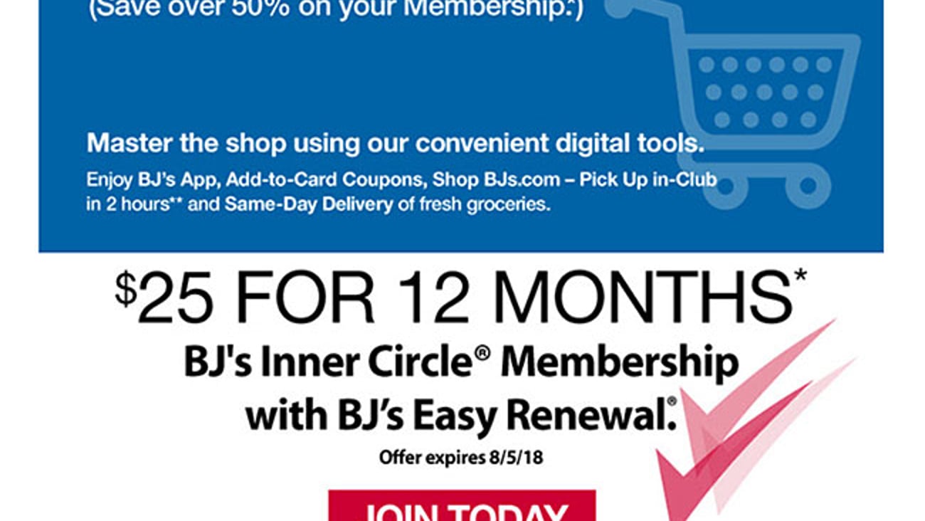 BJ's 'Join Today' Email