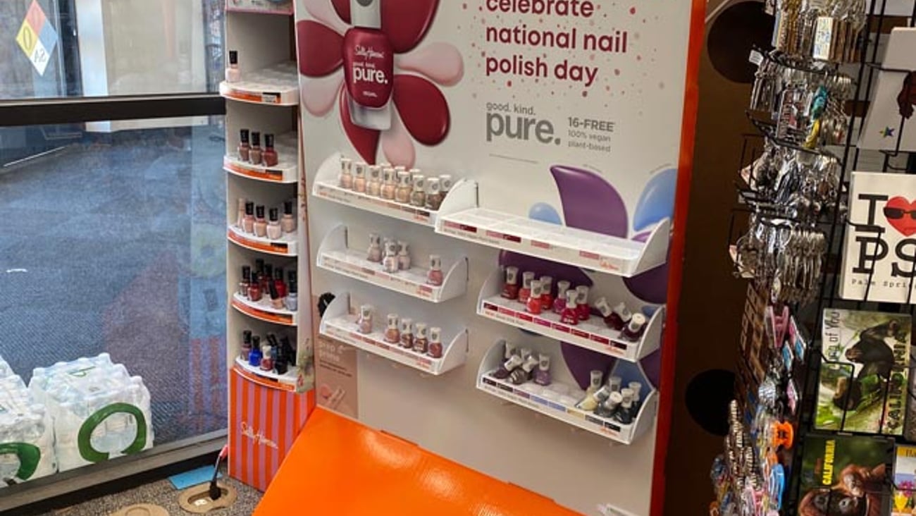 Sally Hansen 'Celebrate National Nail Polish Day' Floorstand