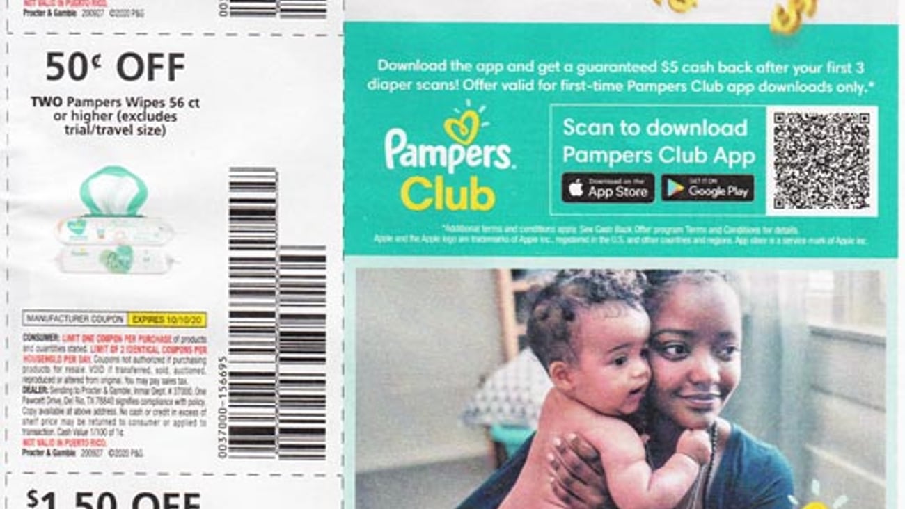 Pampers 'Get $5 Cash Back' FSI