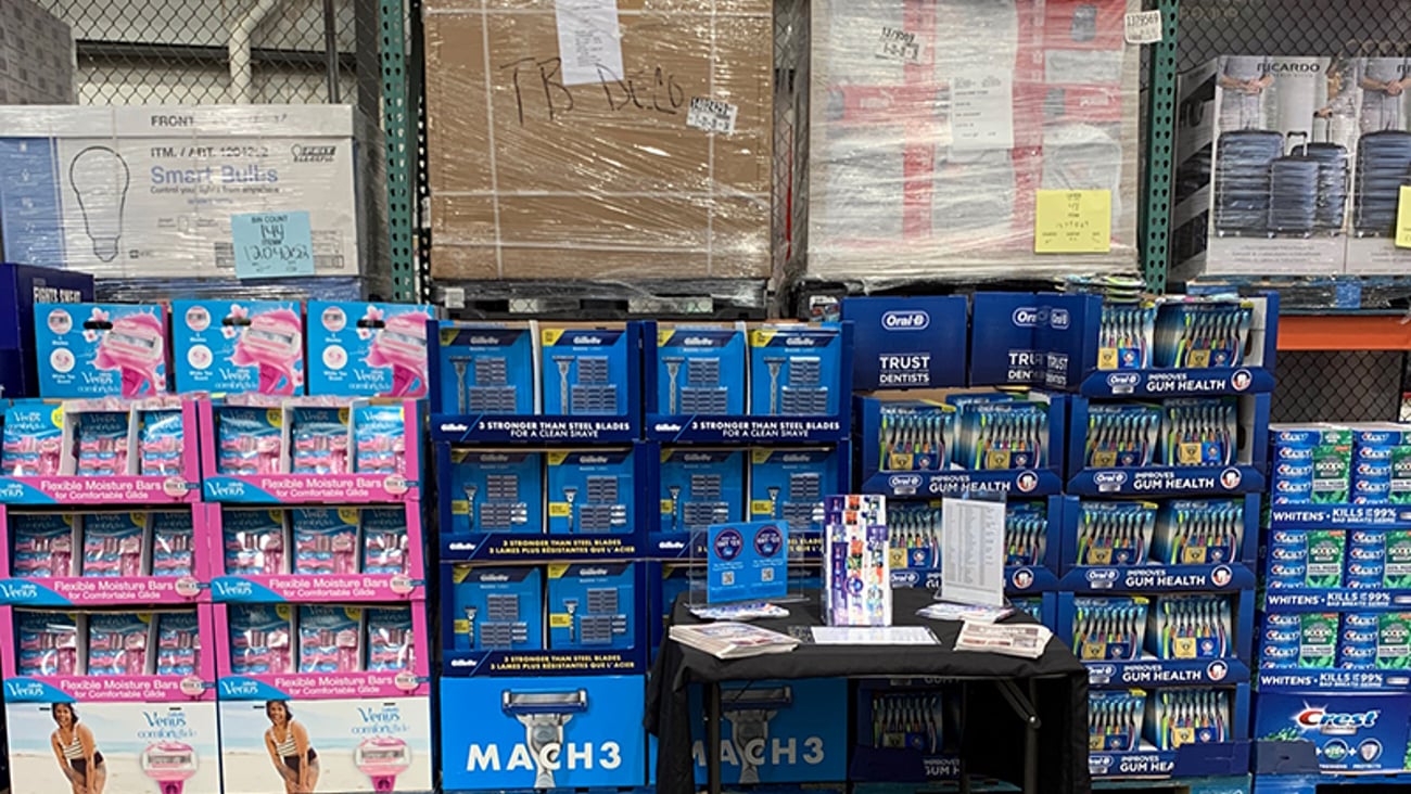 Costco P&G Table Display