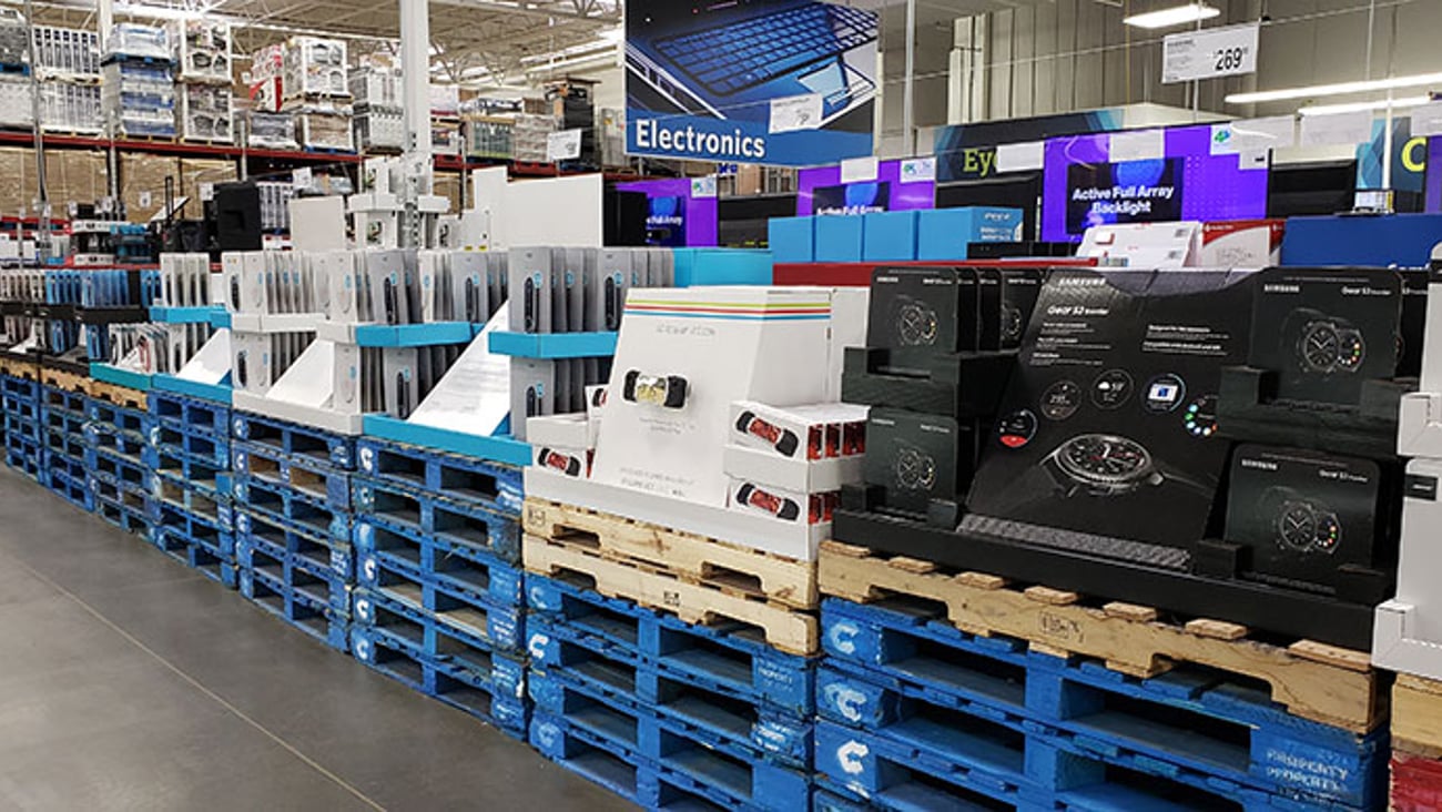 Sam's Club Electronics Pallet Displays