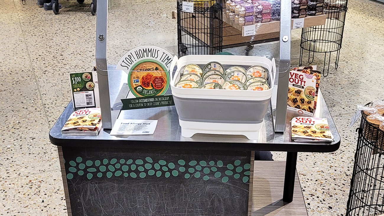 Whole Foods Cedar's Sampling Station