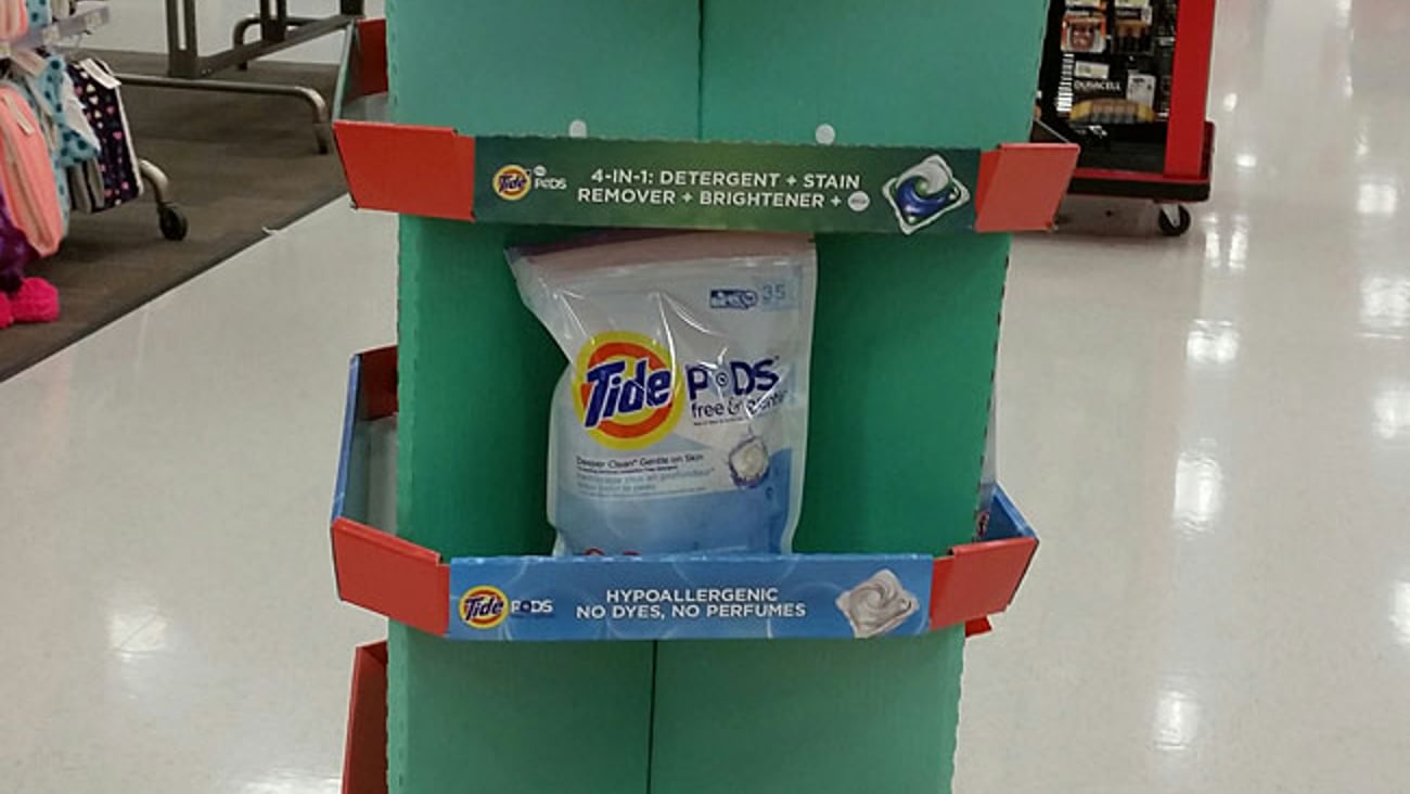 Tide Pods Target Holiday Floorstand