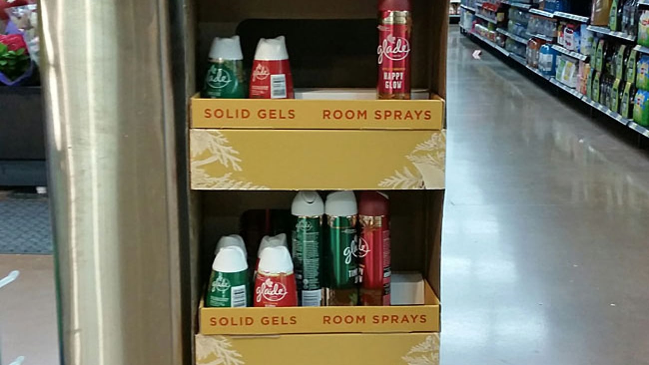 Glade Walmart 'Holiday Surprises' Floorstand