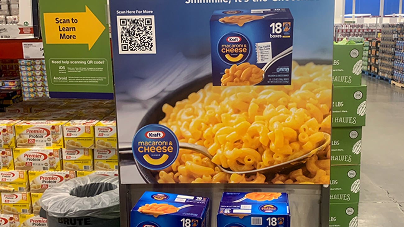 Sam's Club Kraft Mac & Cheese Demo Station