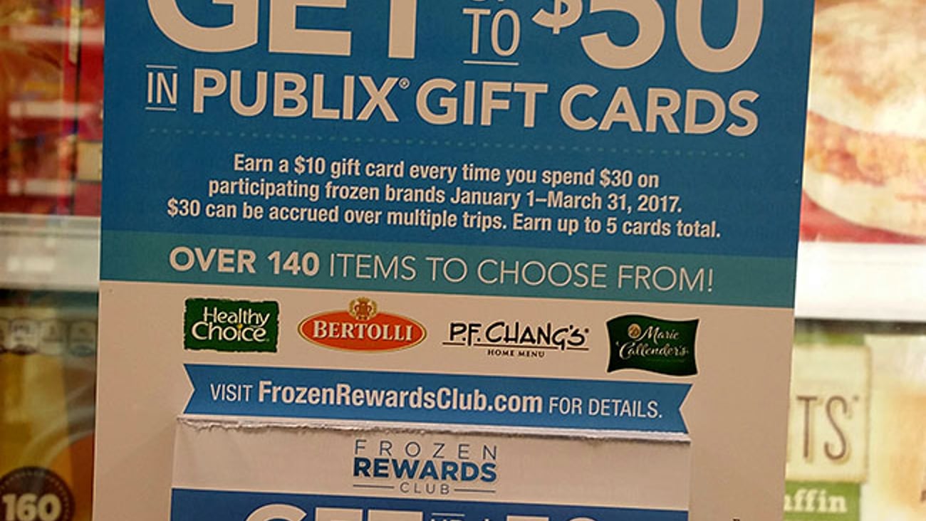 Conagra Publix 'Frozen Rewards Club' Cooler Cling