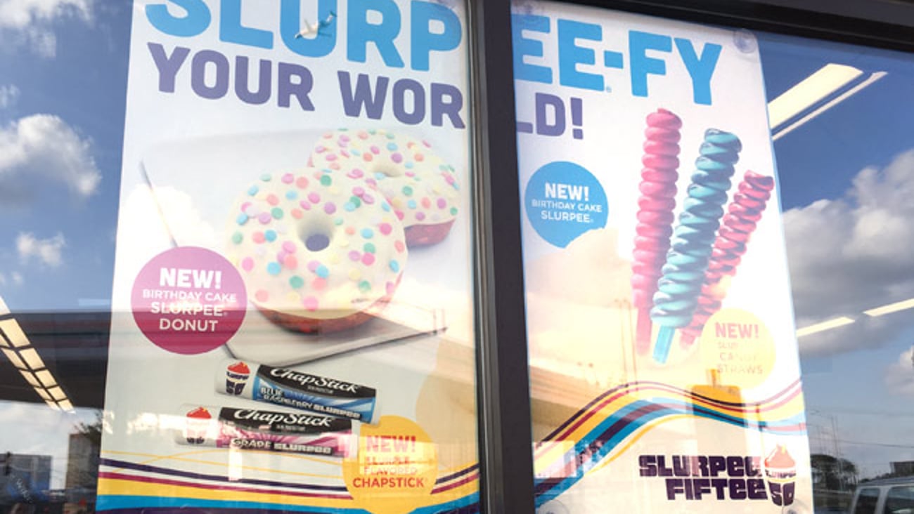 7-Eleven ‘Slurpee-fy Your World’ Window Poster