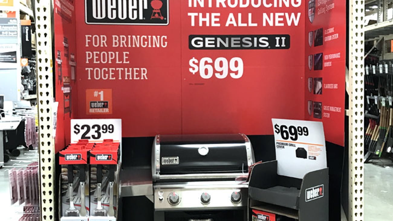 Weber Genesis II Home Depot 'Bring People Together' Endcap