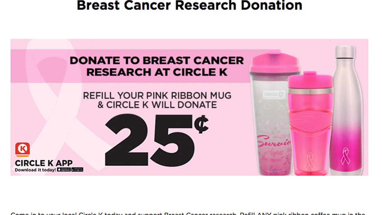 Circle K 'Donate to Breast Cancer' Page 