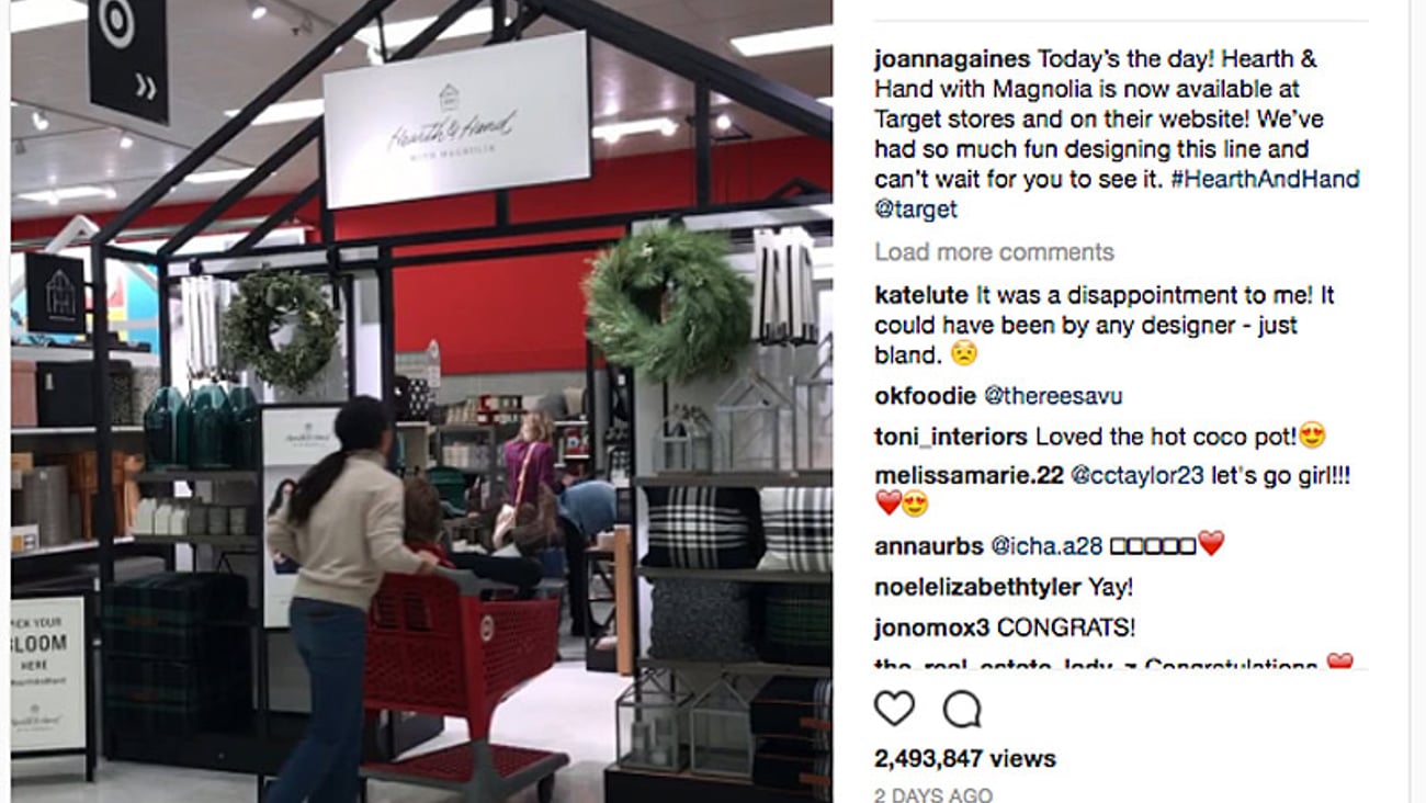 Joanna Gaines Target 'Today's the Day' Instagram Update