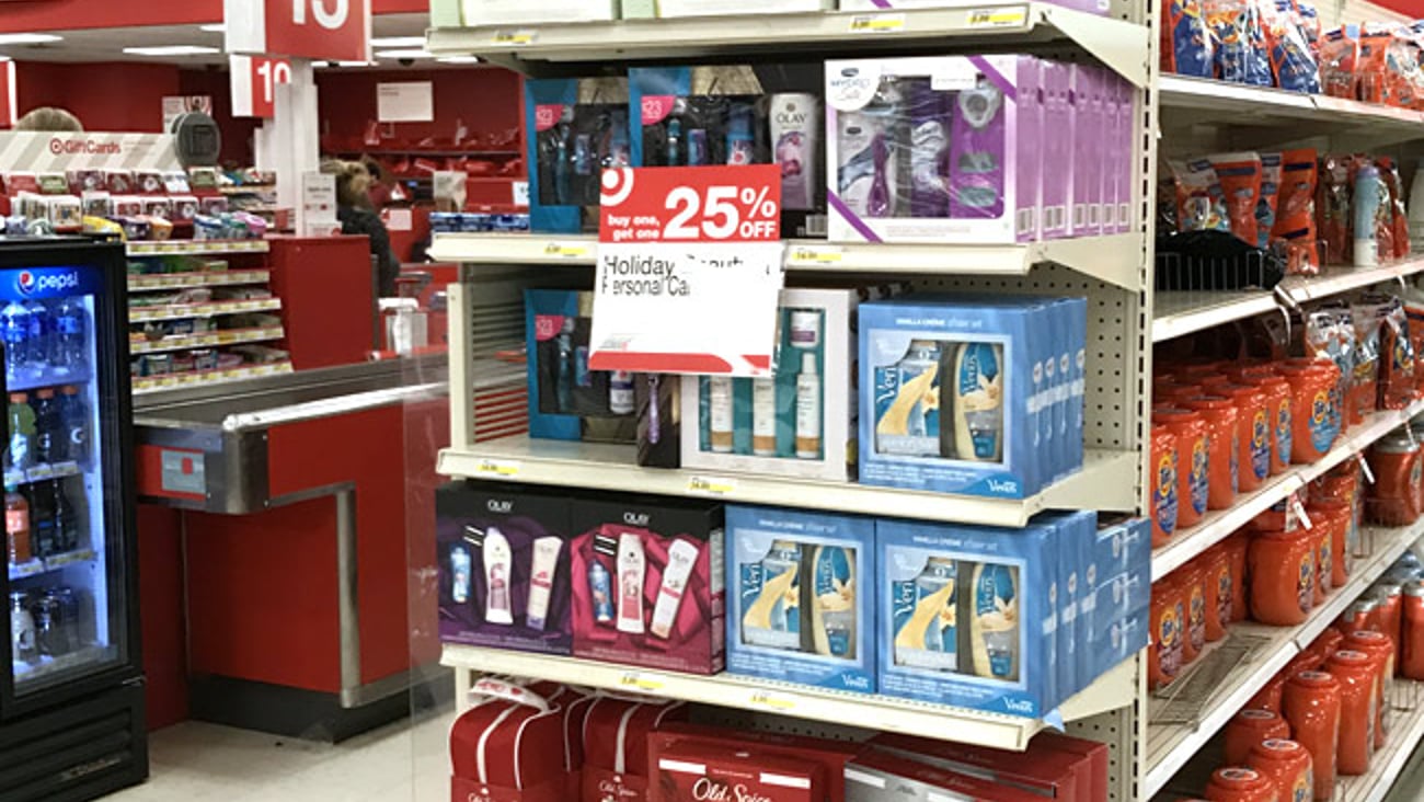 Target 'Save & Save & Rave' Endcap