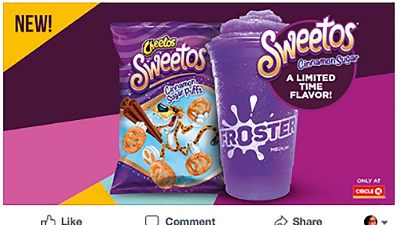 Circle K Heartland Cheetos Sweetos Froster Facebook Update