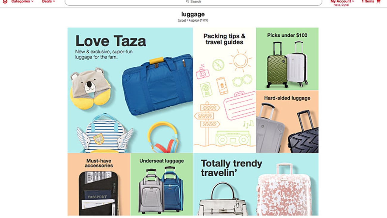 Target Rolls Out Love Taza Travel Gear Path to Purchase Institute