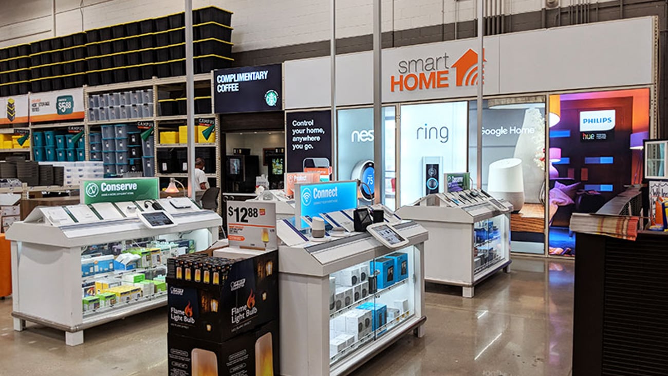 Home Depot 'Smart Home' Section