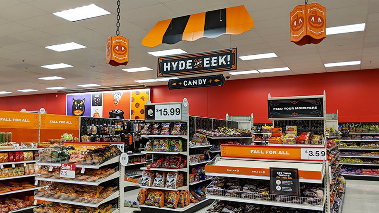 Target 'Hyde and Eek' Ceiling Sign