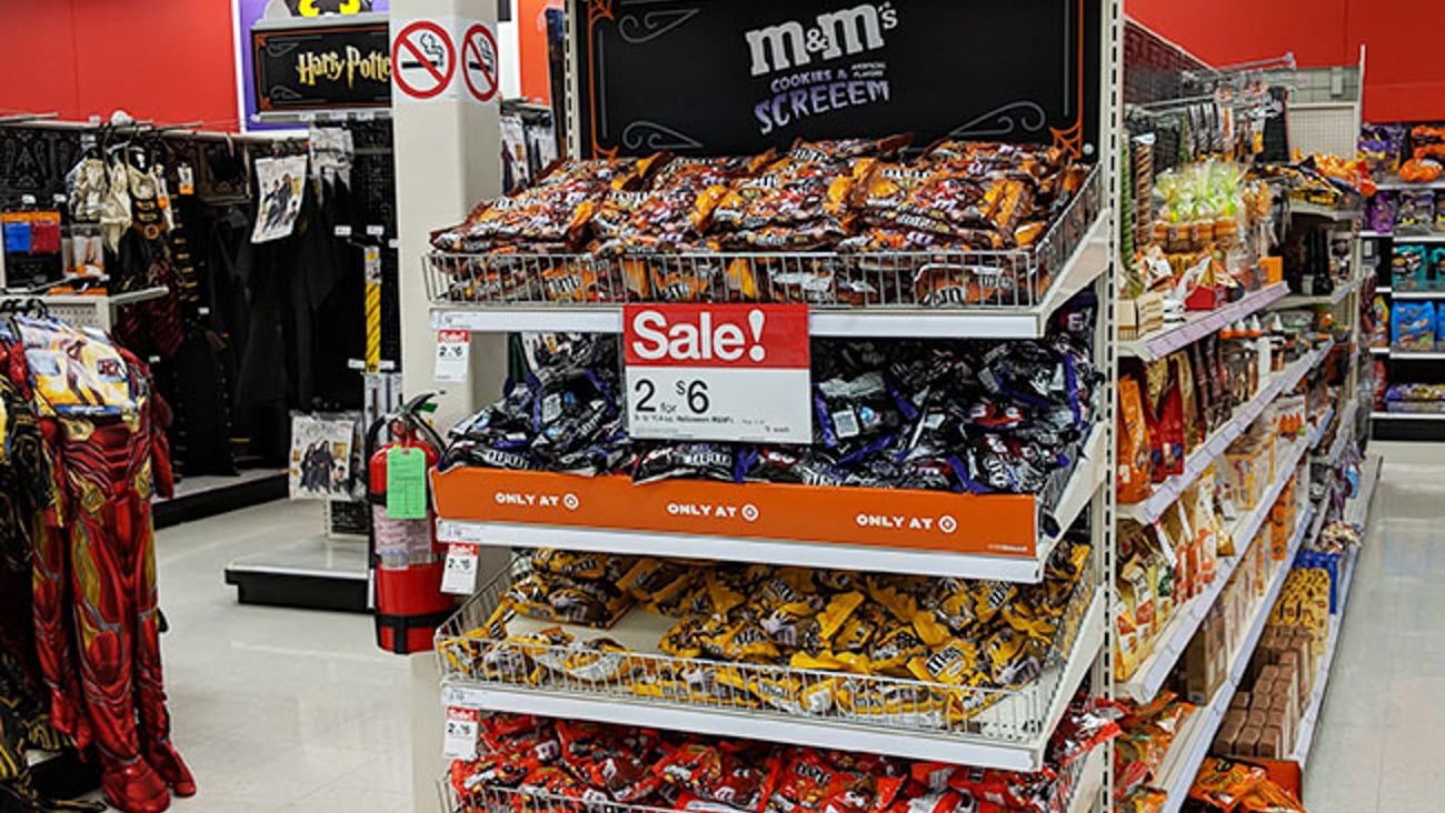 M&M's 'Cookies and Screeem' Target Endcap