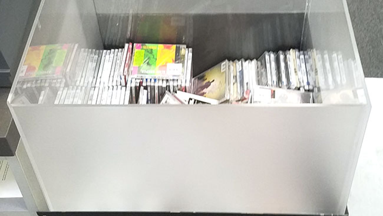 Best Buy CD Dump Bin