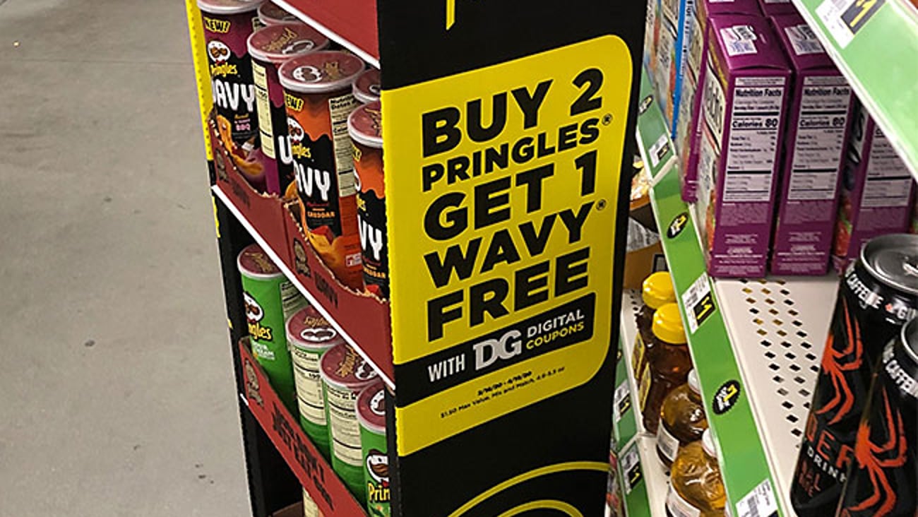 Pringles Dollar General Floorstand