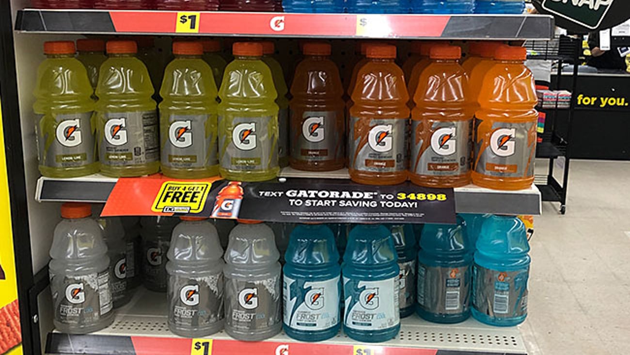 Gatorade Dollar General 'Score This Winning Deal' Endcap Header