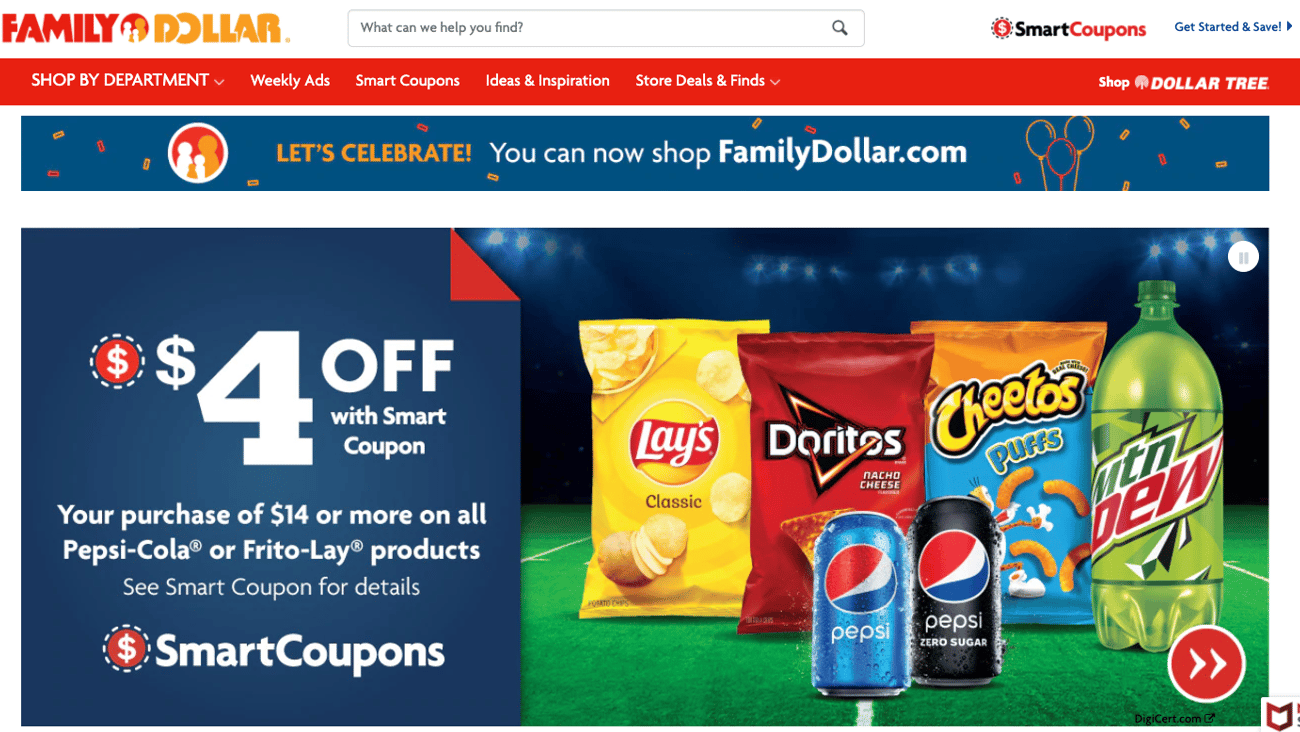 Family Dollar 'Shop FamilyDollar.com' Banner Ad