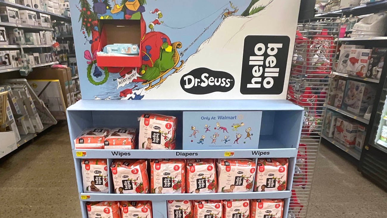 Hello Bello Walmart Dr Seuss Endcap Display