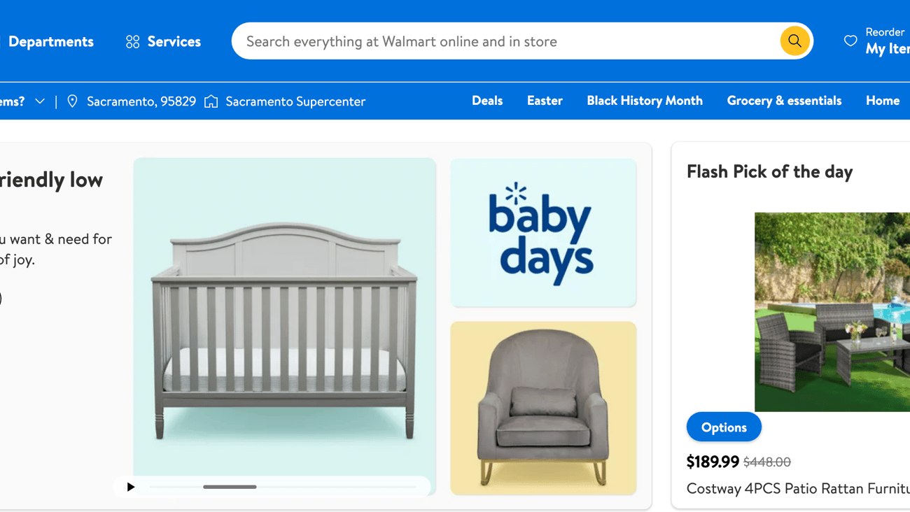 Walmart 'Baby Days' Carousel Ad