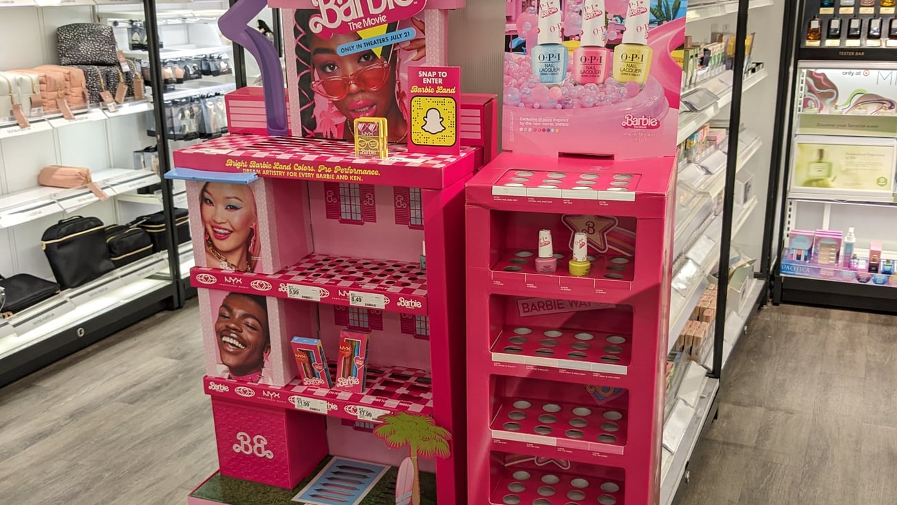 Target Barbie Floorstands