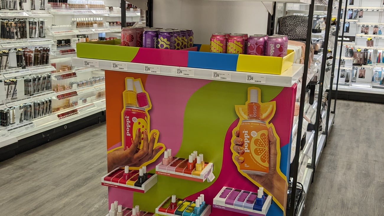 Poppi Essie Target Endcap Display