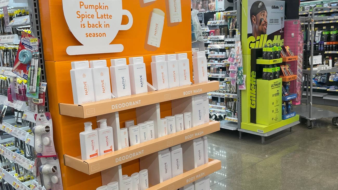 Native Walmart 'Pumpkin Spice Latte' Endcap