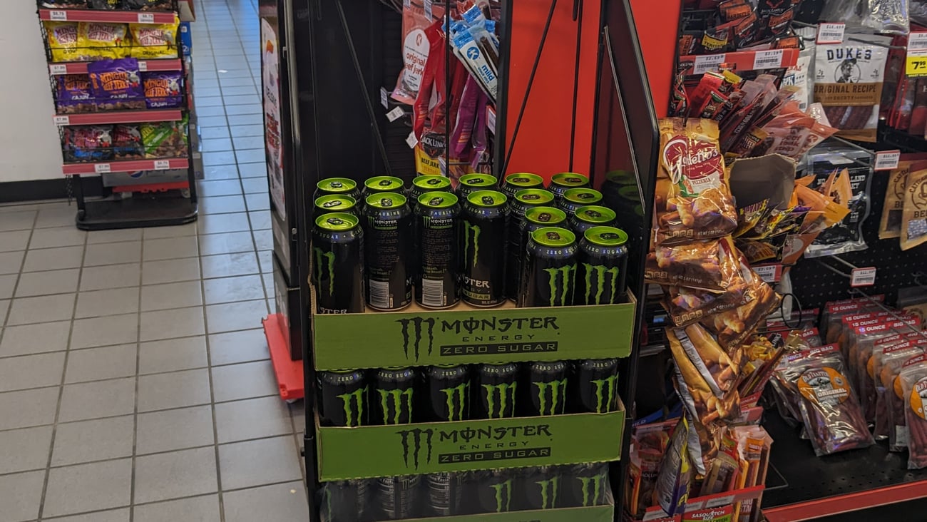 Monster Circle K 'Win a Trip to UFC' Rack Sign