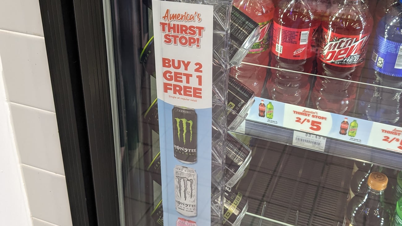 Circle K Monster 'America's Thirst Stop' Cooler Cling