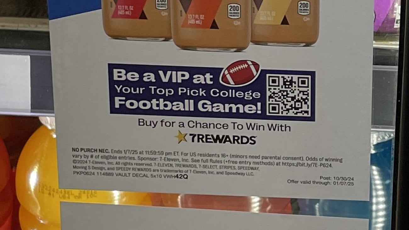 7-Eleven 7-Select 'Be a VIP' Cooler Cling