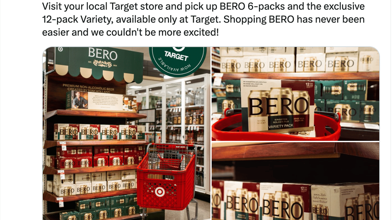 BERO Target 'Exclusive 12-Pack Variety' Tweet