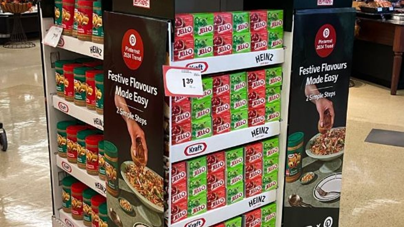 Kraft 'Pinterest to Plate' Floorstands