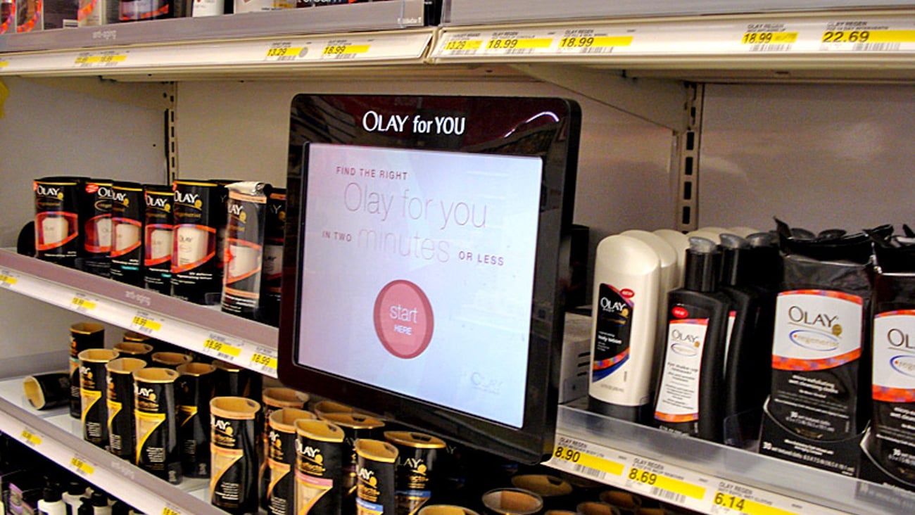Olay Target Touch-Screen Display lombard il