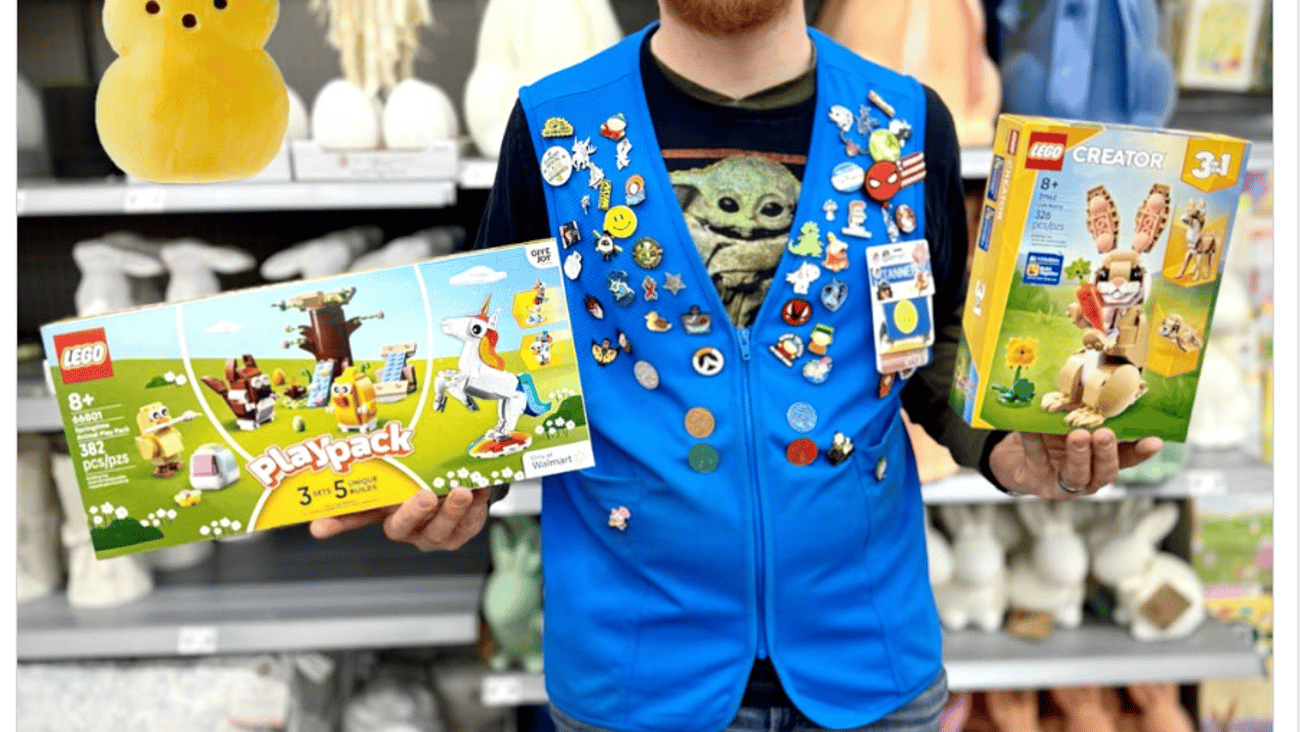 Walmart Lego 'Hop Into Easter' Facebook Update