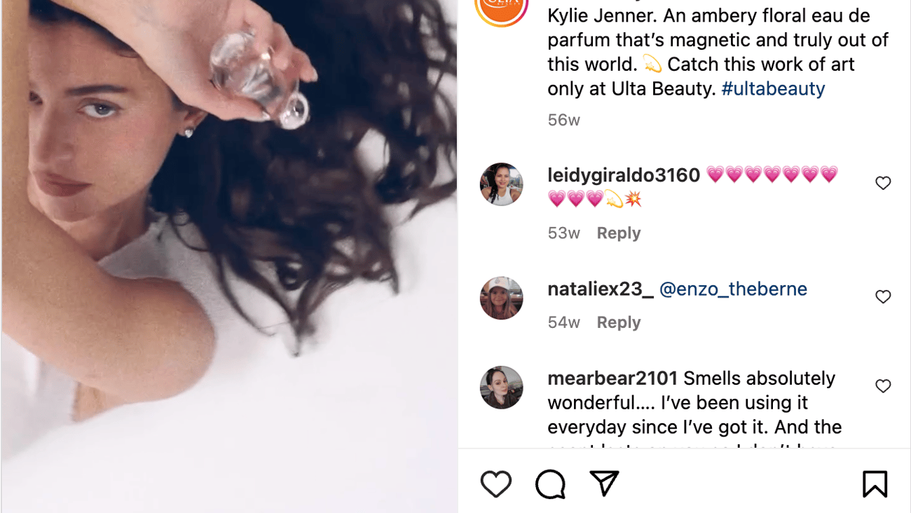 Ulta Cosmic Kylie Jenner 'Just Landed' Instagram Update