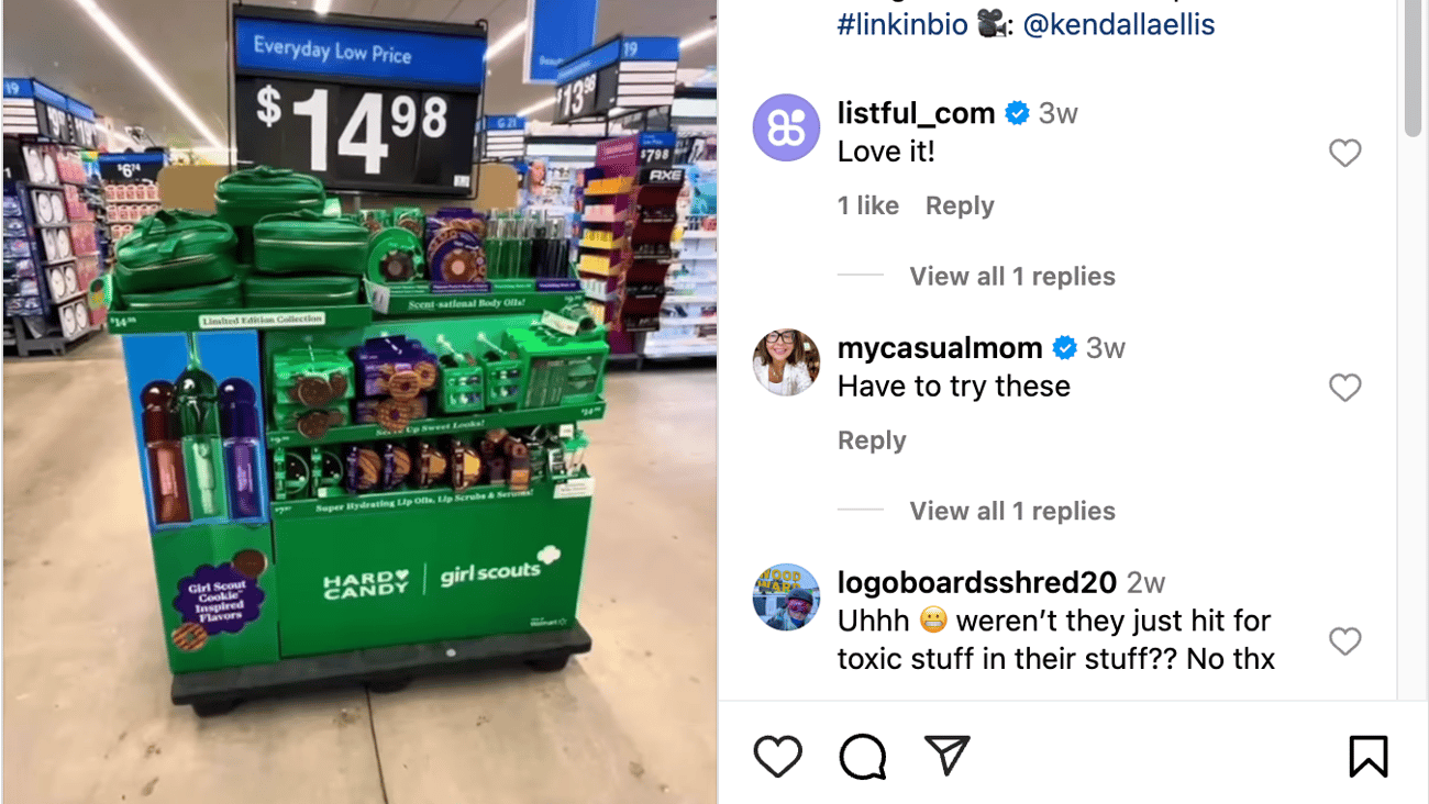 Walmart Hard Candy x Girl Scouts 'The Girles Know What's Up' Instagram Update