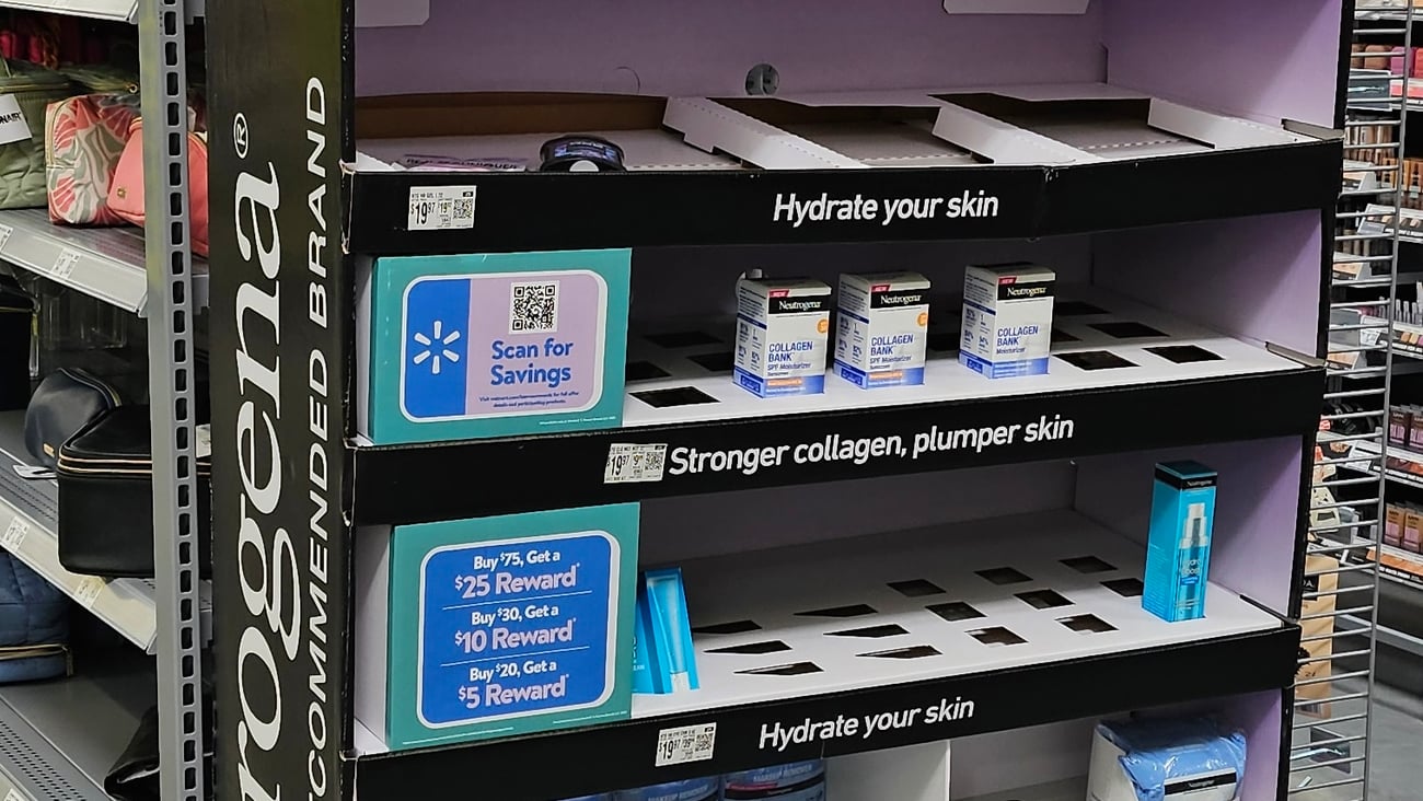 Neutrogena Walmart 'Reboot Your Routine' Endcap