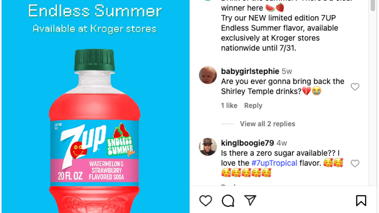7Up Endless Summer Kroger Instagram Update