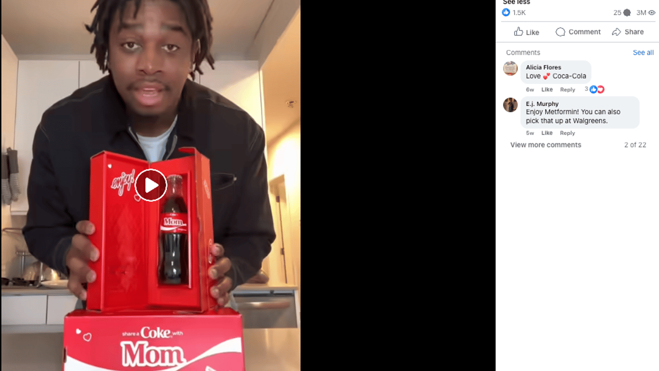 Walgreens 'Share a Coke with Mom' Facebook Update