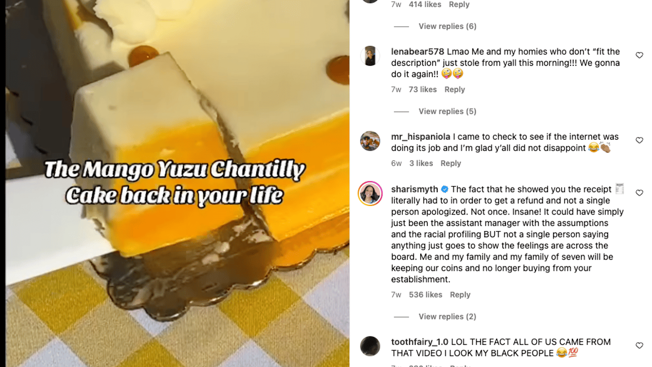 Whole Foods Mango Yuzu Chantilly Cake Instagram Update