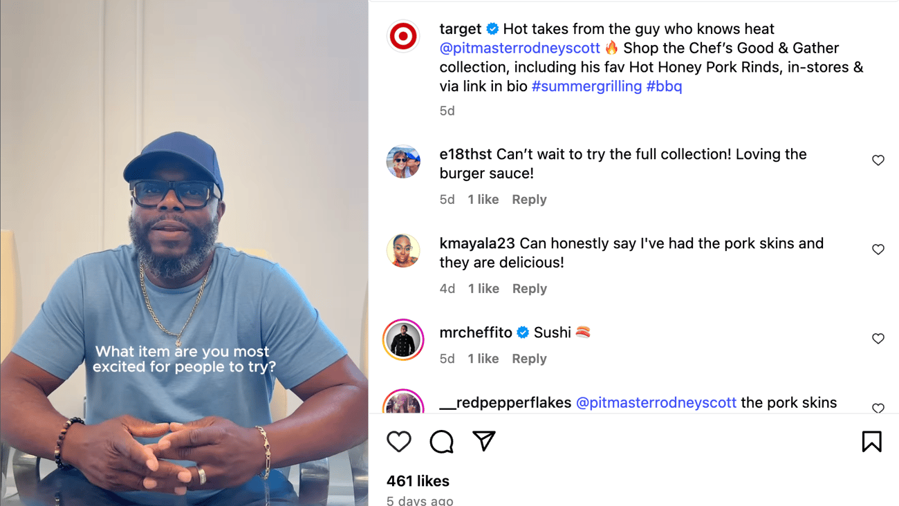 Target Good & Gather Collabs 'Hot Takes' Instagram Update