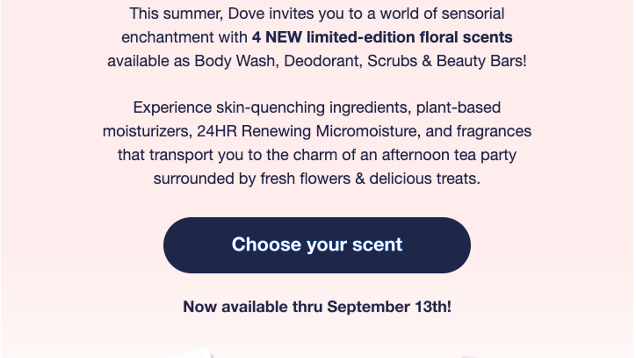 Dove Garden Tea Party Collection Target Email