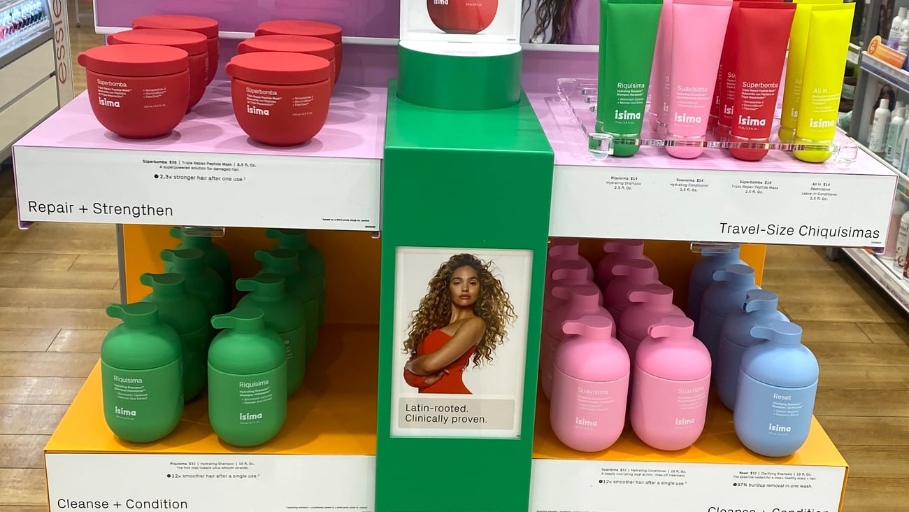 Ulta Isima 'Expect More for Your Hair' Display Fixture