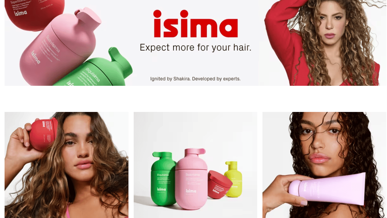 Ulta Isima 'Expect More for Your Hair' Web Page