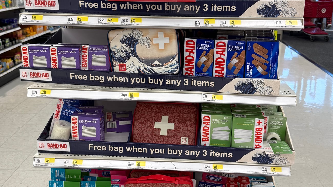 Target The Met Band-Aid Endcap
